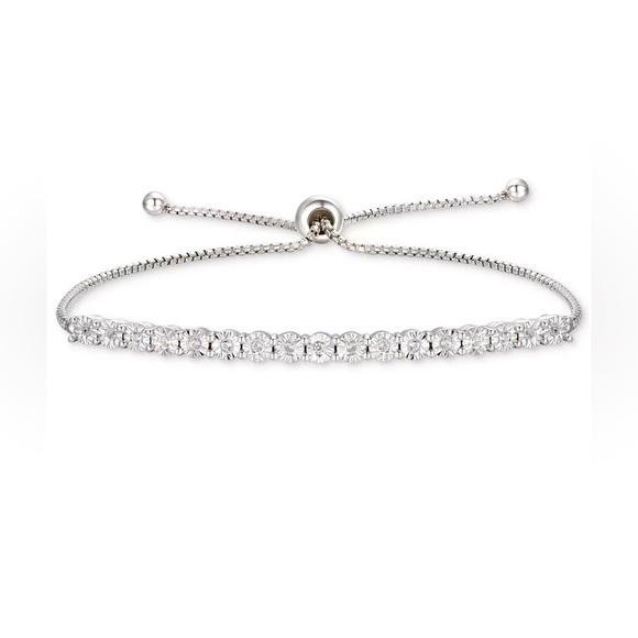 Macy's Jewelry - NEW Diamond Boho Tennis Bracelet 1/10 ct. t.w. Sterling Silver Women’s Jewelry